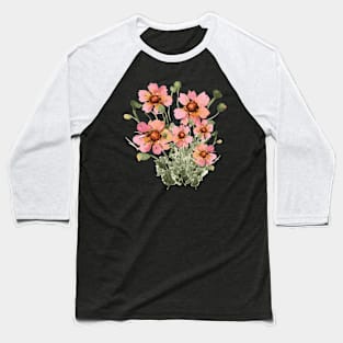 Flowers Baseball T-Shirt